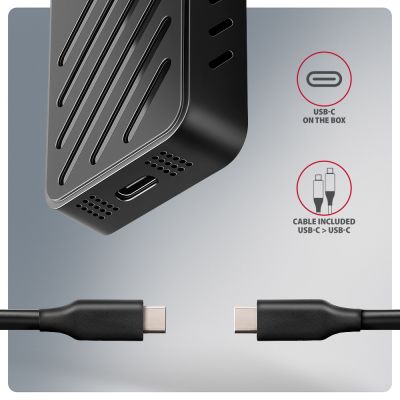 EEM2-20G USB-C 20Gbps - M.2 NVMe SSD ARMORED box