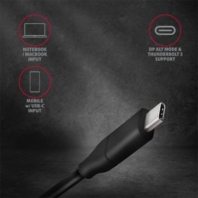 RVC-HI2C USB-C > HDMI kabel 1.8m, 4K/60Hz