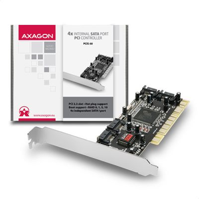 PCIS-50 PCI řadič 4x SATA RAID