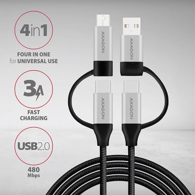 4in1 USB-C 2.0 kábel