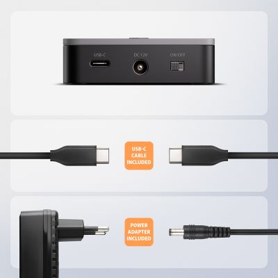 ADSA-M2C22L USB 20Gbps dokovací stanice pro 2× NVMe SSD