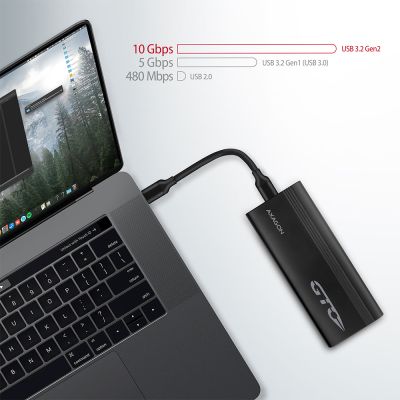 EEM2-GTO SuperSpeed+ USB-C - NVMe M.2 THIN OVAL box