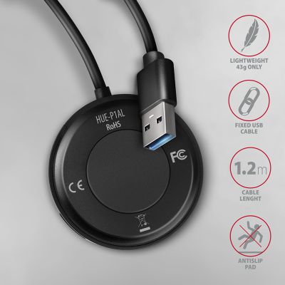 HUE-P1AL SuperSpeed USB-A ROUND hub