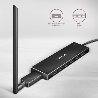 HUE-F7C SuperSpeed USB-C FLAT CHARGING hub
