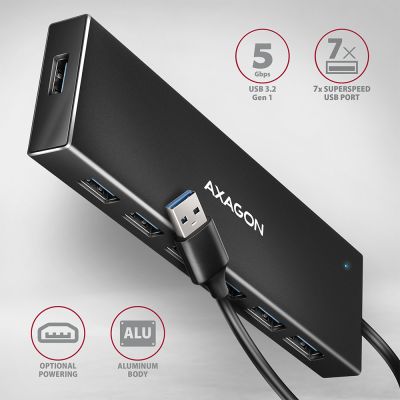 HUE-F7A SuperSpeed USB-A FLAT hub