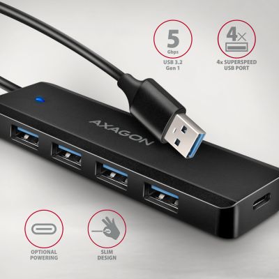 HUE-C1A USB-A 5Gbps TRAVEL hub