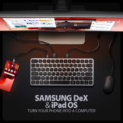 HMC-KB-CS USB-C 5Gbps KEYBOARD (CZ&SK) 9in1 hub