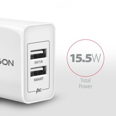 ACU-5V3 2.1A + 1A wall charger