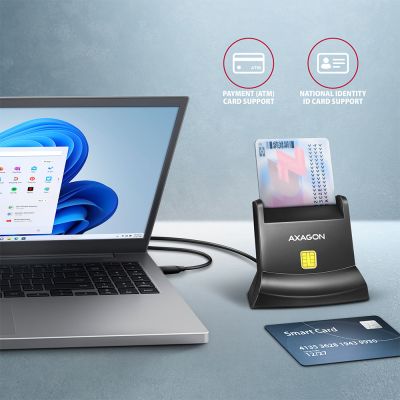 CRE-SM4NC USB-C Smart card StandReader čtečka