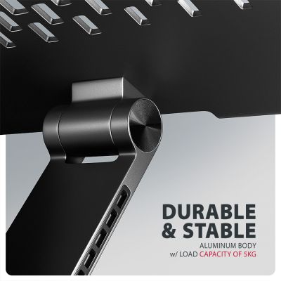 STND-LRB stand with 360° rotation for laptops and tablets