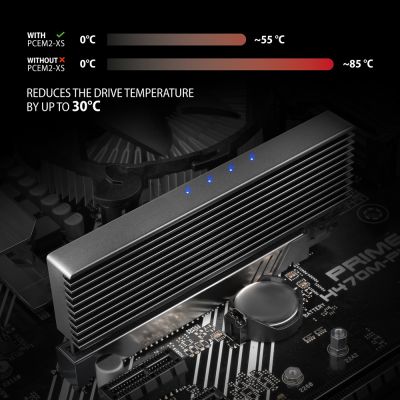 PCEM2-XS PCIe NVMe M.2 adapter