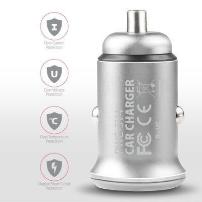 PWC-5V4 2.4A + 2.4A car charger