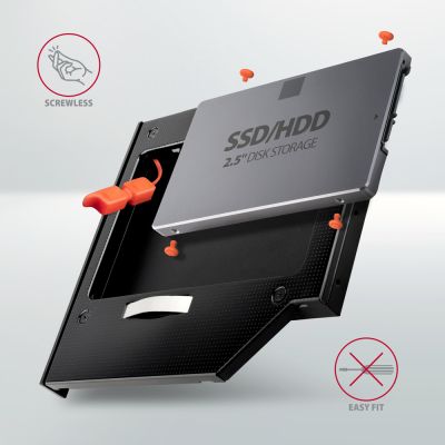 RSS-CD12 ODD – 2.5" SATA SSD/HDD caddy, 12.7 mm