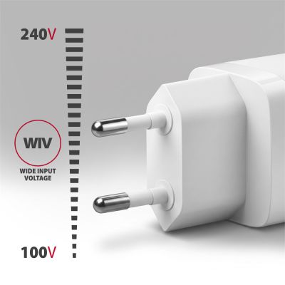 ACU-PQ33W GaN wall charger 33W, USB-A + USB-C, for phones and tablets