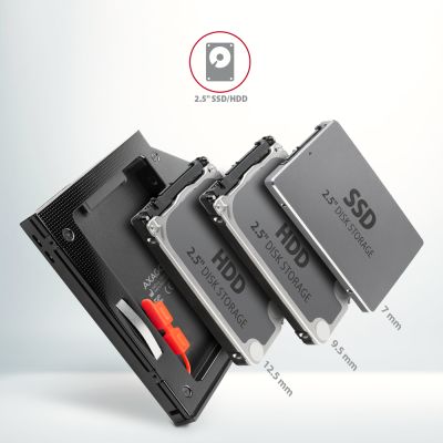 RSS-CD12 ODD – 2.5" SATA SSD/HDD caddy, 12.7 mm