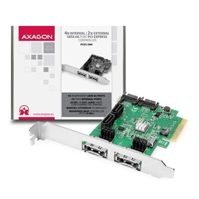 PCES-SH4 PCIe řadič 4/2x SATA 6G