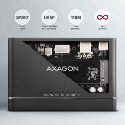 ADSA-CC USB-C 10Gbps M.2 NVMe + SATA SSD/HDD adapter