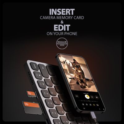 HMC-KB-HU USB-C 5Gbps KEYBOARD (HU) 9in1 hub