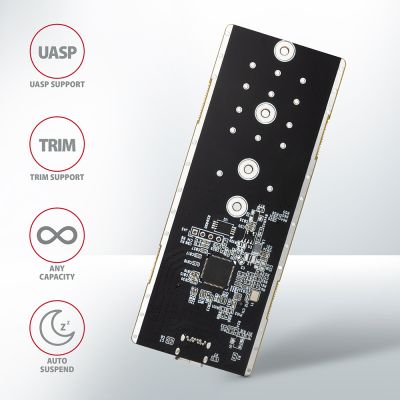 EEM2-GTO SuperSpeed+ USB-C - NVMe M.2 THIN OVAL box