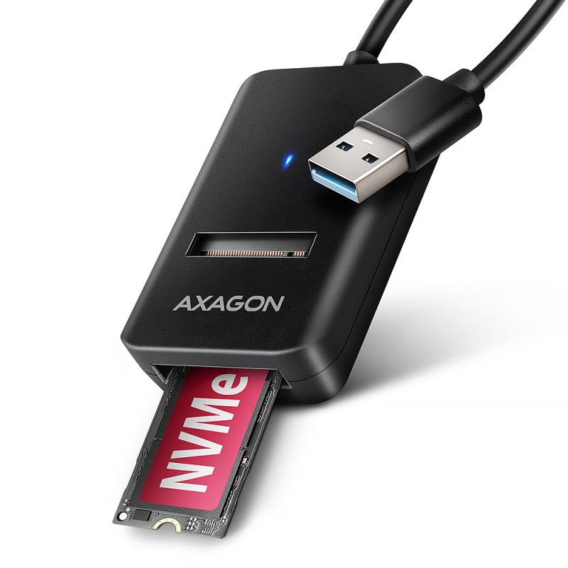 Produkt ADM2-AM USB-A 10Gbps - M.2 NVMe & SATA SSD Adapter Foto