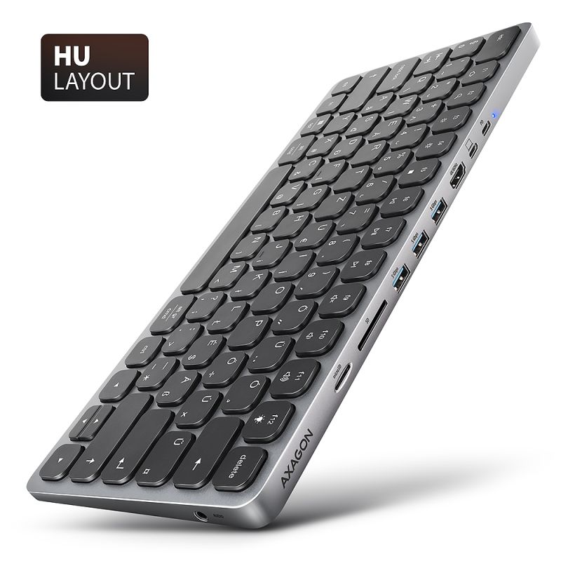 Produkt HMC-KB-HU USB-C 5Gbps KEYBOARD (HU) 9in1 hub Obrázek