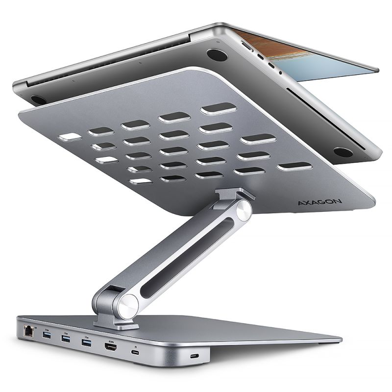 Produkt HMC-STND USB-C 5Gbps ALUMINUM STAND & HUB 7in1 Zdjęcie