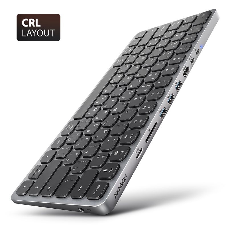 Produkt HMC-KB-CRL USB-C 5Gbps KEYBOARD (CRL) 9in1 hub Obrázek