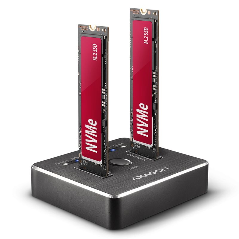 Termék ADSA-M2C SUPERSPEED USB-C 10 Gbps DUAL NVMe M.2 SSD CLONE MASTER DOCK Kép