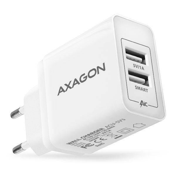 Product ACU-5V3 2.1A + 1A wall charger Image