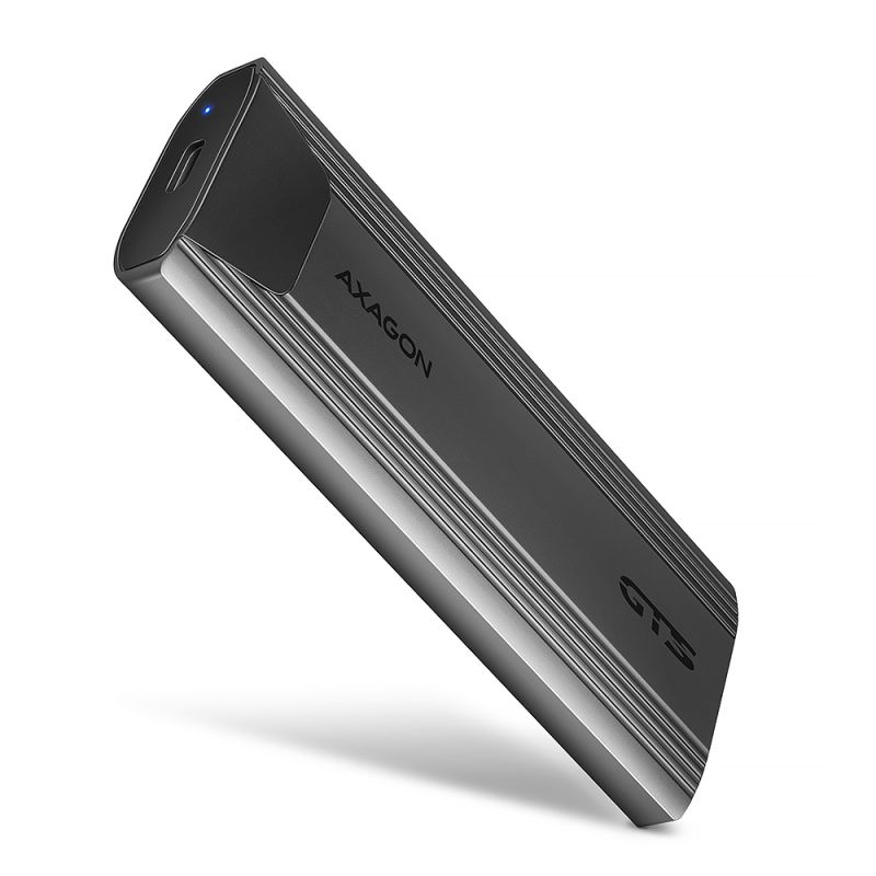 Product EEM2-GTS2 USB-C 10Gbps - M.2 NVMe & SATA SSD THIN SCREWLESS box Image