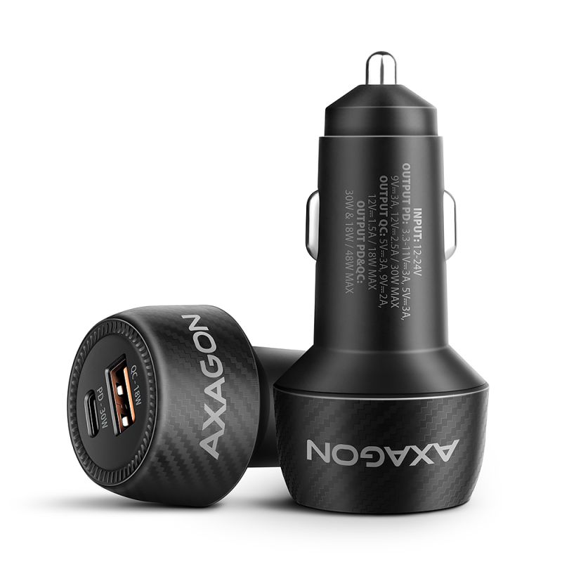 Product PWC-PQ48 PD3.0 & QC4+ 2xOUTPUTS car charger 48W Image