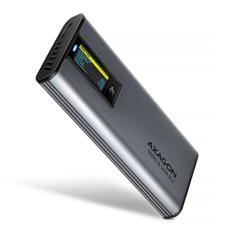 Produkt EEM2-SD2 USB-C 10Gbps – M.2 NVMe & SATA SSD DISPLAY Box Foto