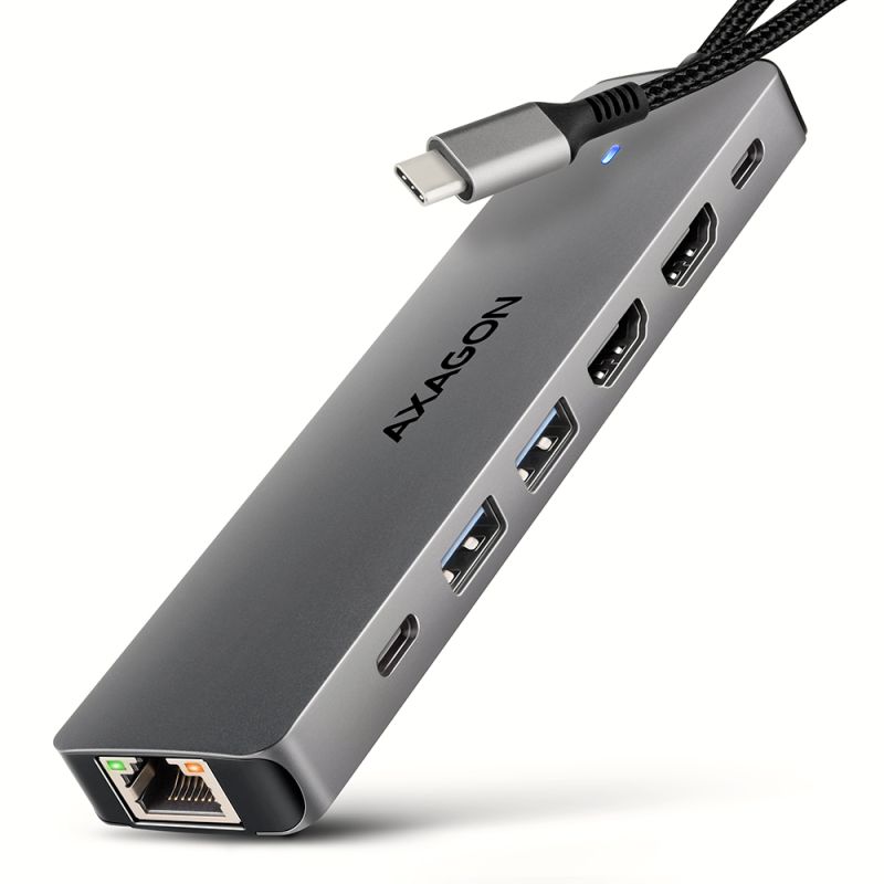 Produkt HMC-7HX2 USB-C 5Gbps DUAL 4K DISPLAY 7in1 hub Obrázek