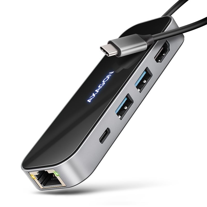 Produkt HMC-6GLN USB-C 5Gbps GLASS 6in1 hub Obrázek