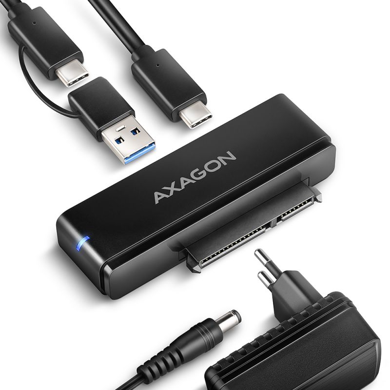 Product ADSA-FPX USB-C 10Gbps FAST PORT X adapter for 2.5"/3.5" SSD/HDD Image