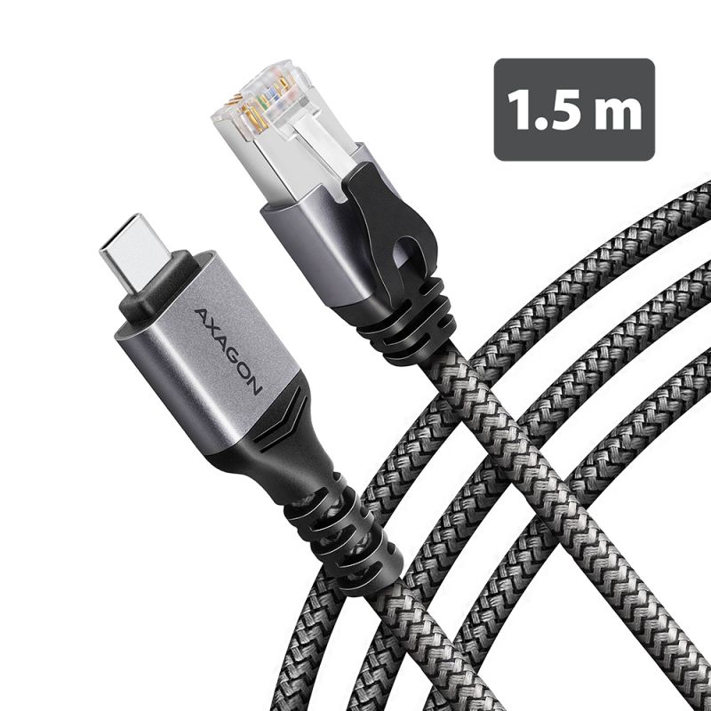 Produkt ADE-CM15 USB-C Gigabit Ethernet adaptér s integrovaným síťovým CAT6 kabelem RJ-45 (1,5 m) Obrázek