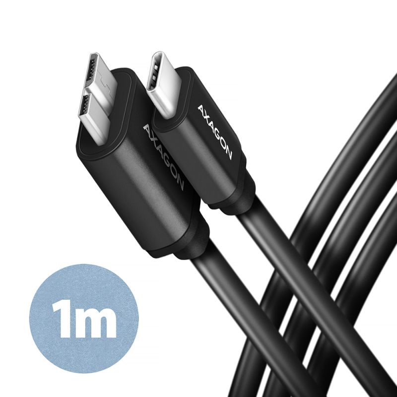 Produkt BUMM3-CM10AB SPEED Micro-B USB <> USB-C 3.2 Gen 1 kabel 1 m Obrázek