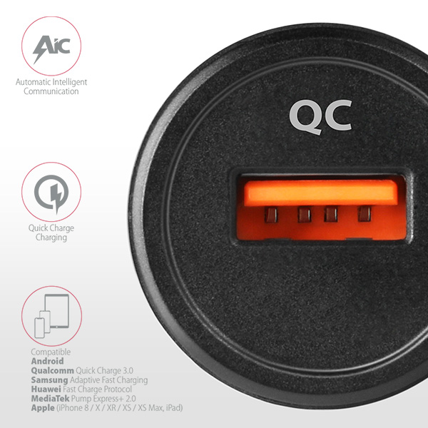 PWC-QC QC3.0 car charger