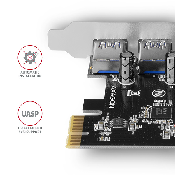PCEU-430VL PCIe controller 4x external SuperSpeed USB