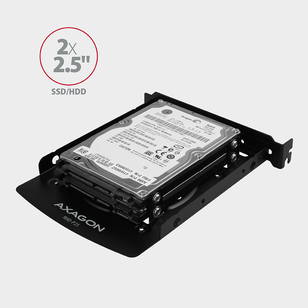 Rhd P25 3 5 Pci Reduction For 2x 2 5 Axagon Rhd P25 3 5 Pci Reduction For 2x 2 5 Axagon