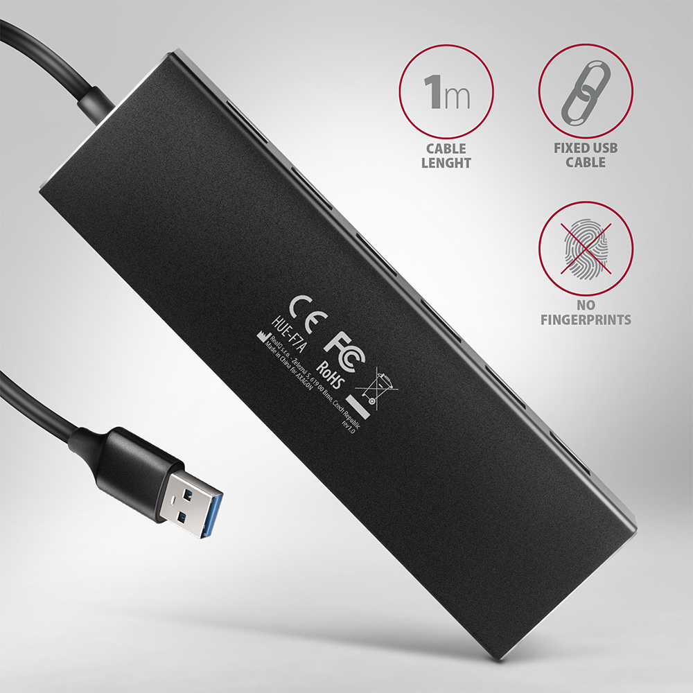 HUE-F7A SuperSpeed USB-A FLAT hub