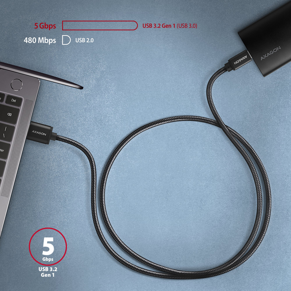 BUCM3-AM10AB SPEED USB-C <> USB-A 3.2 Gen 1 kabel 1 m
