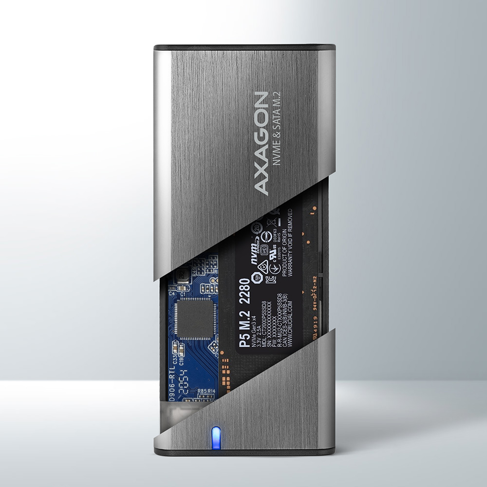 EEM2-SG2 SuperSpeed+ USB-C - M.2 NVMe & SATA SSD RAW box