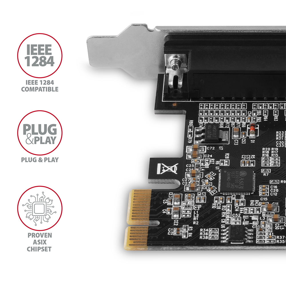 PCEA-P1N PCIe vezérlő 1x párhuzamos