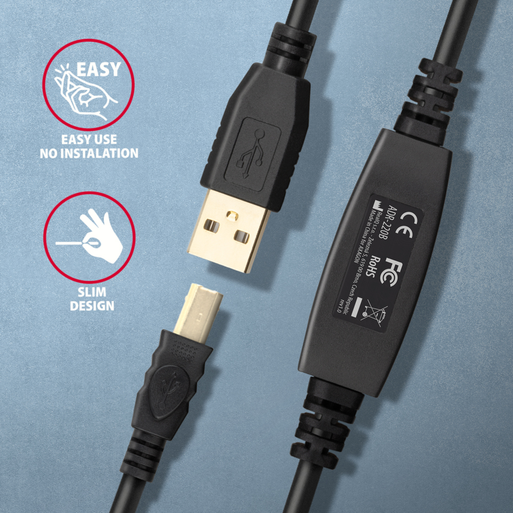 ADR-220B USB repeater kabel 20 m