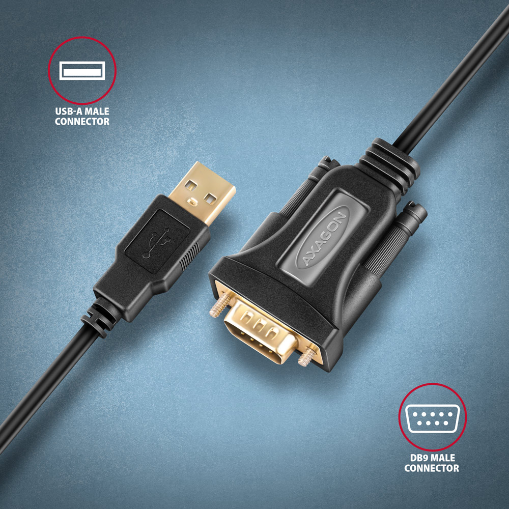 ADS-1PQN USB > SERIAL ADVANCED aktivní adaptér