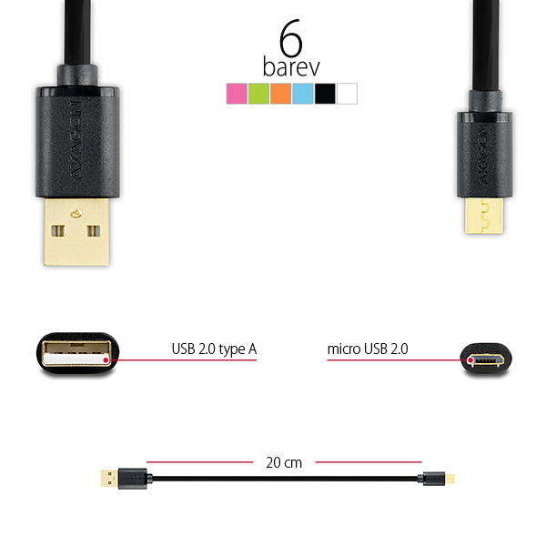 USB 2.0 A-M <> micro-M 0.2 m