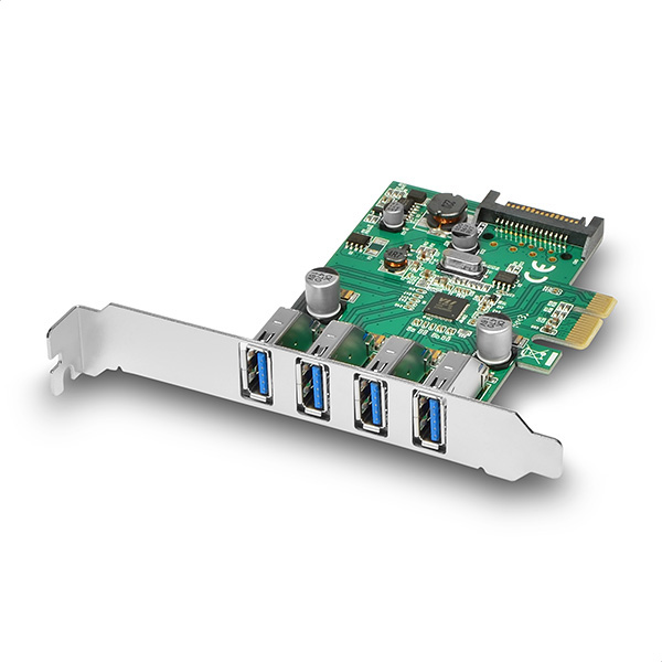 PCEU-43V PCIe řadič 4x externí SuperSpeed USB